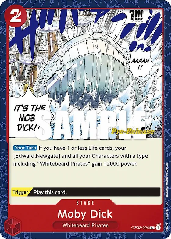 Moby Dick #op2-024 – Paramount War Pre-Release Cards