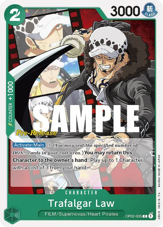 Trafalgar Law #op2-035 – Paramount War Pre-Release Cards