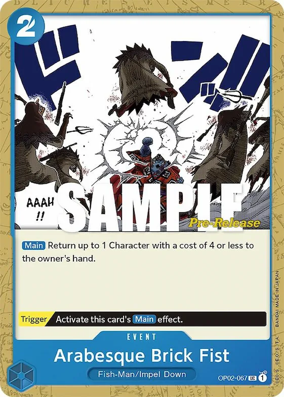 Arabesque Brick Fist #op2-067 – Paramount War Pre-Release Cards