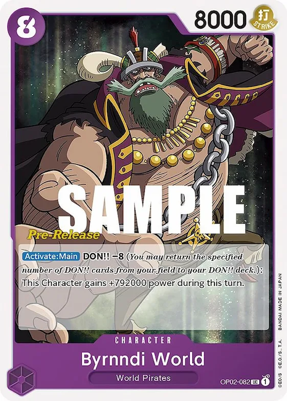 Byrnndi World #op2-082 – Paramount War Pre-Release Cards