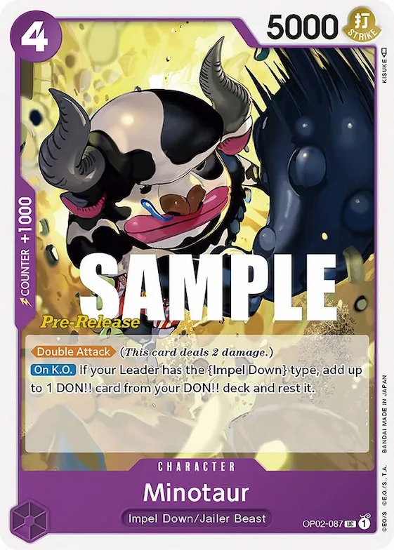 Minotaur #op2-087 – Paramount War Pre-Release Cards