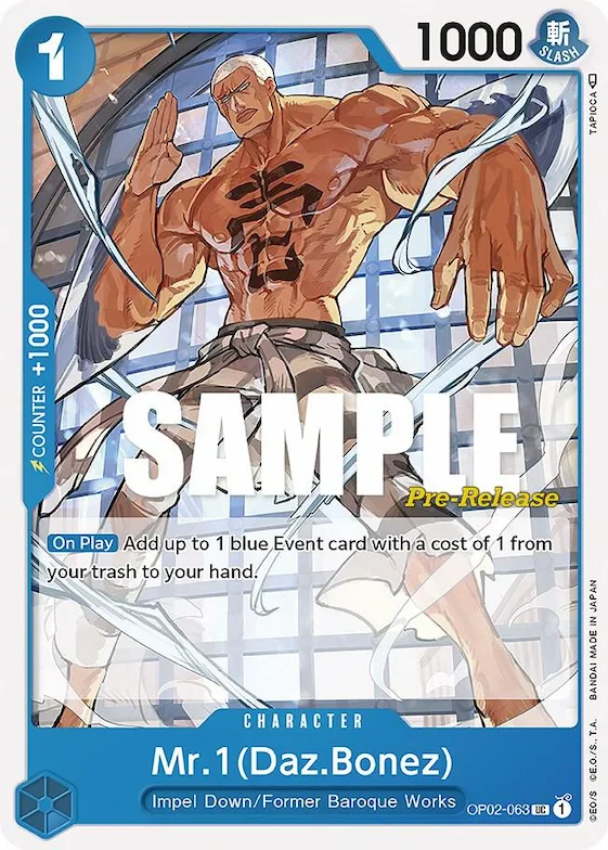 Mr.1 (Daz.Bonez) #op2-063 – Paramount War Pre-Release Cards