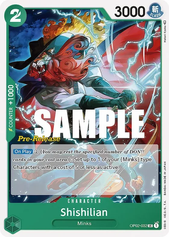 Shishilian #op2-032 – Paramount War Pre-Release Cards