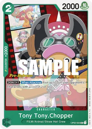 Tony Tony.Chopper #op2-034 – Paramount War Pre-Release Cards