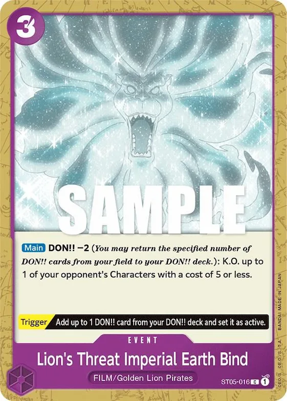 Lion's Threat Imperial Earth Bind #st5-016 – Starter Deck 5: Film Edition