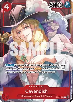 Cavendish (Box Topper) #op1-008 – Romance Dawn