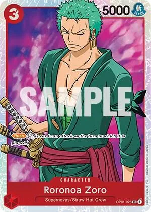 Roronoa Zoro (025) #op1-025 – Romance Dawn