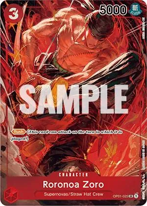 Roronoa Zoro (025) (Parallel) #op1-025 – Romance Dawn