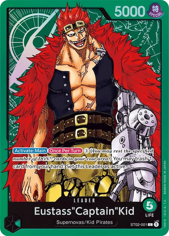 Eustass"Captain"Kid (001) #st2-001 – Starter Deck 2: Worst Generation