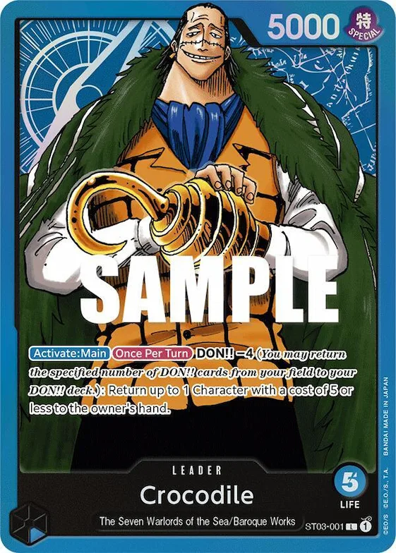 Crocodile (001) #st3-001 – Starter Deck 3: The Seven Warlords of The Sea