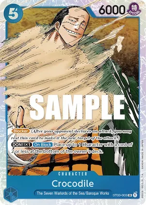 Crocodile (003) st3-003 – ST03 – Starter Deck 3: The Seven Warlords of The Sea
