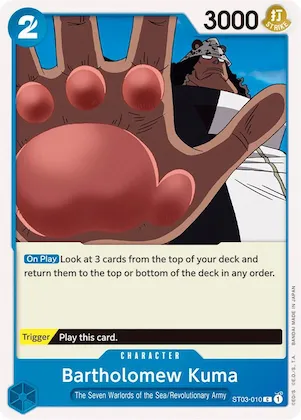 Bartholomew Kuma st3-010 – ST03 – Starter Deck 3: The Seven Warlords of The Sea