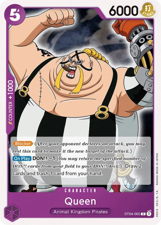 Queen st4-005 – ST04 – Starter Deck 4: Animal Kingdom Pirates