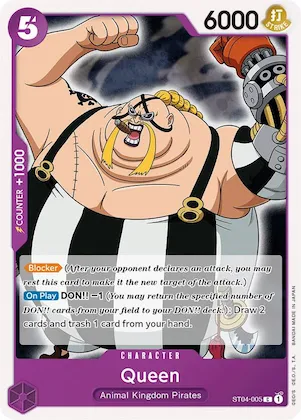 Queen #st4-005 – Starter Deck 4: Animal Kingdom Pirates