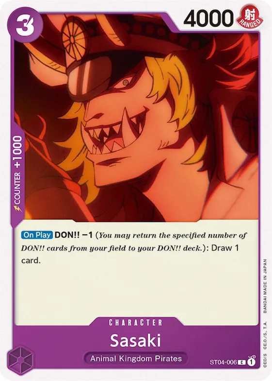 Sasaki #st4-006 – Starter Deck 4: Animal Kingdom Pirates
