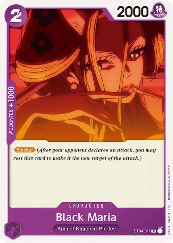 Black Maria #st4-011 – Starter Deck 4: Animal Kingdom Pirates