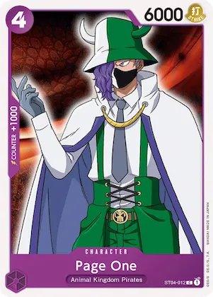 Page One #st4-012 – Starter Deck 4: Animal Kingdom Pirates