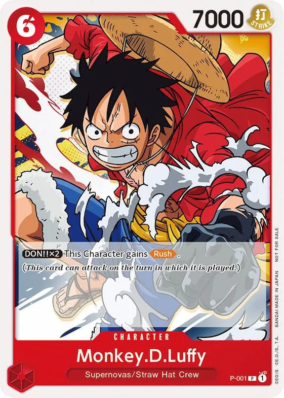 Monkey.D.Luffy (Super Pre-Release) [Participant] #p-001 – One Piece Promotion Cards