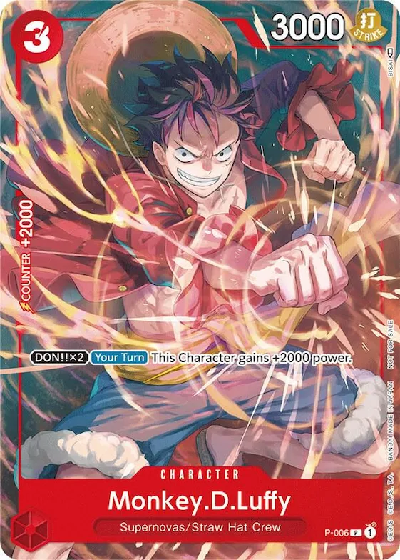 Monkey.D.Luffy - P-006 (Tournament Pack Vol. 1) #p-006 – One Piece Promotion Cards