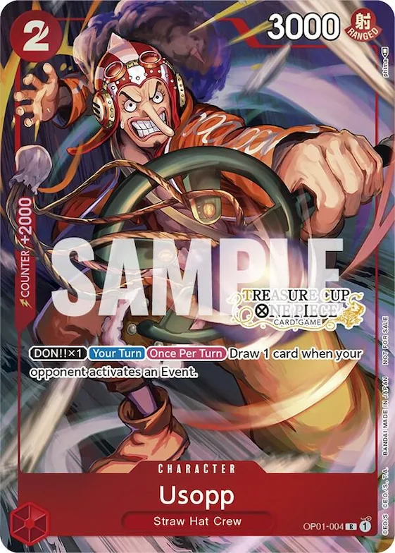 Usopp - OP01-004 (Treasure Cup) #op1-004 – One Piece Promotion Cards