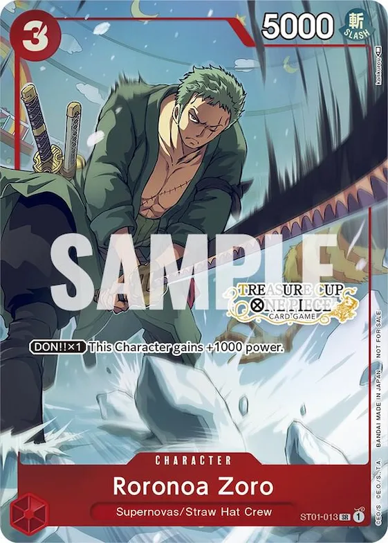 Roronoa Zoro - ST01-013 (Treasure Cup) #st1-013 – One Piece Promotion Cards