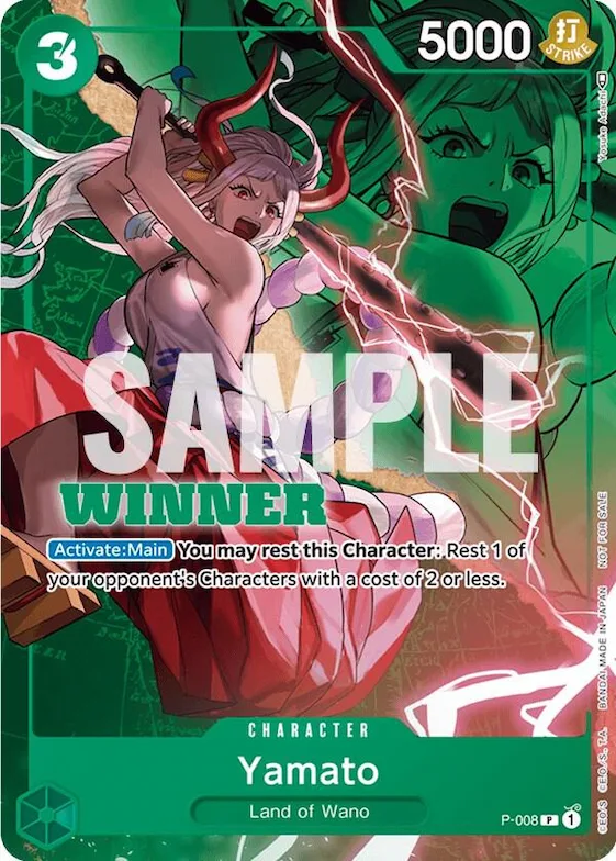 Yamato - P-008 (Winner Pack Vol. 1) #p-008 – One Piece Promotion Cards