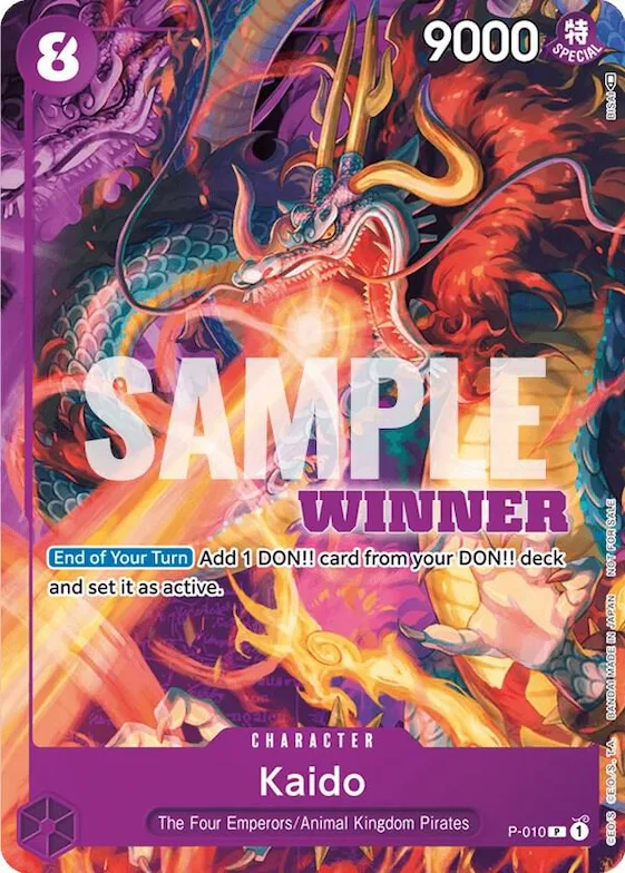 Kaido - P-010 (Winner Pack Vol. 1) #p-010 – One Piece Promotion Cards