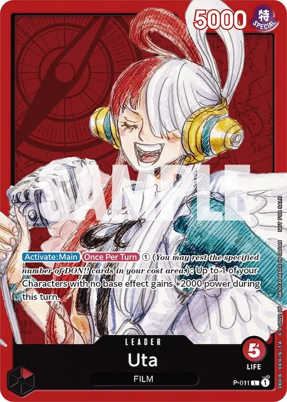 Uta (One Piece Film Red) #p-011 – One Piece Promotion Cards