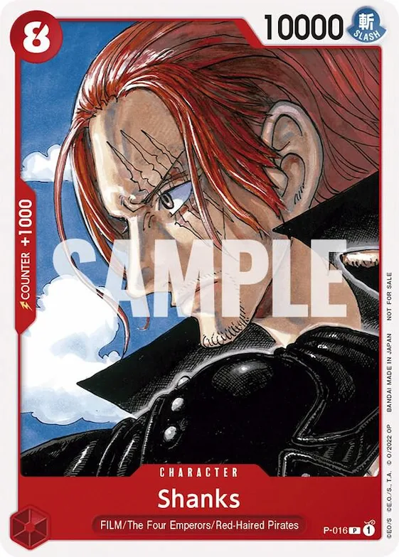 Shanks (One Piece Film Red) #p-016 – One Piece Promotion Cards