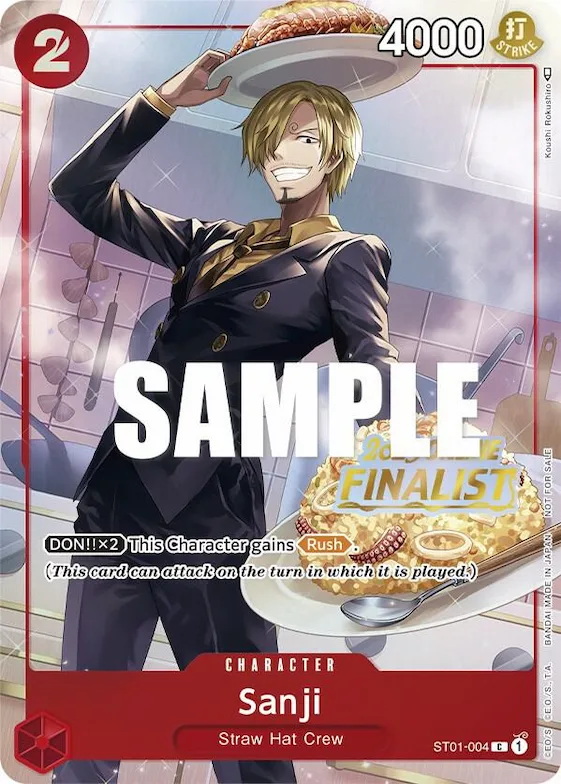 Sanji (Online Regional 2023) [Finalist] #st1-004 – One Piece Promotion Cards