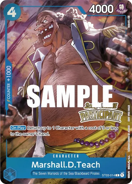 Marshall.D.Teach (Online Regional 2023) [Participant] #st3-014 – One Piece Promotion Cards