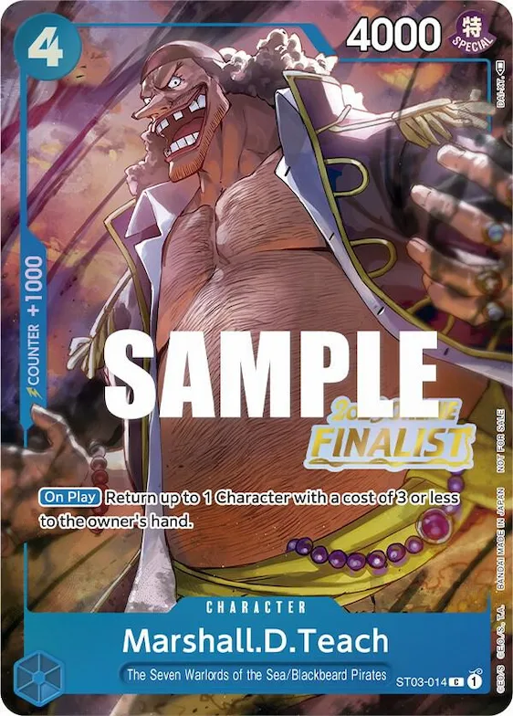 Marshall.D.Teach (Online Regional 2023) [Finalist] #st3-014 – One Piece Promotion Cards
