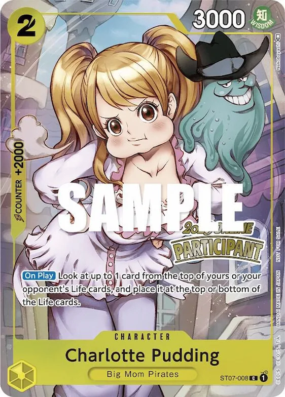 Charlotte Pudding (Online Regional 2023) [Participant] #st7-008 – One Piece Promotion Cards