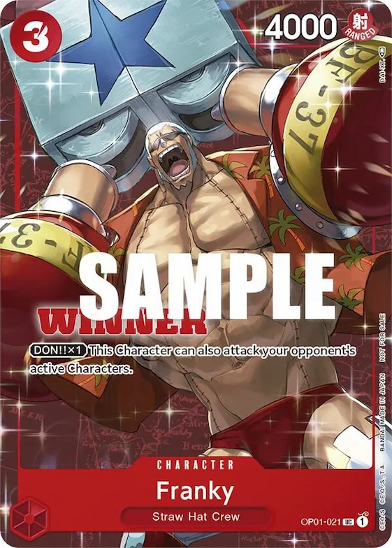 Franky (Tournament Pack Vol. 2) [Winner] #op1-021 – One Piece Promotion Cards