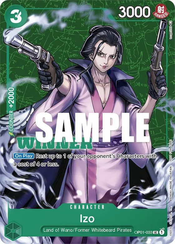 Izo (Tournament Pack Vol. 2) [Winner] #op1-033 – One Piece Promotion Cards