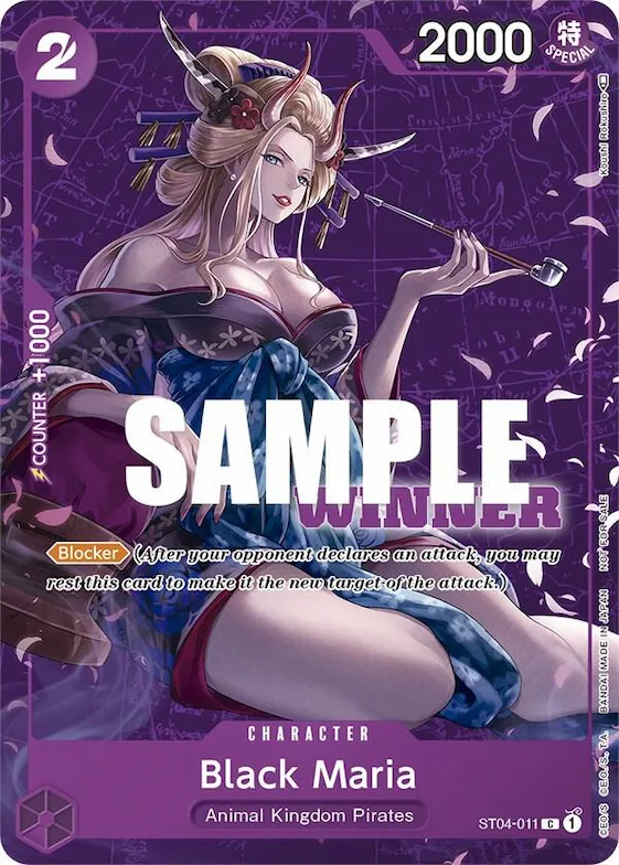 Black Maria (Tournament Pack Vol. 2) [Winner] #st4-011 – One Piece Promotion Cards