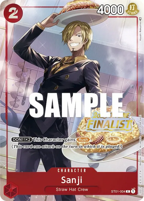 Sanji (Offline Regional 2023) [Finalist] #st1-004 – One Piece Promotion Cards
