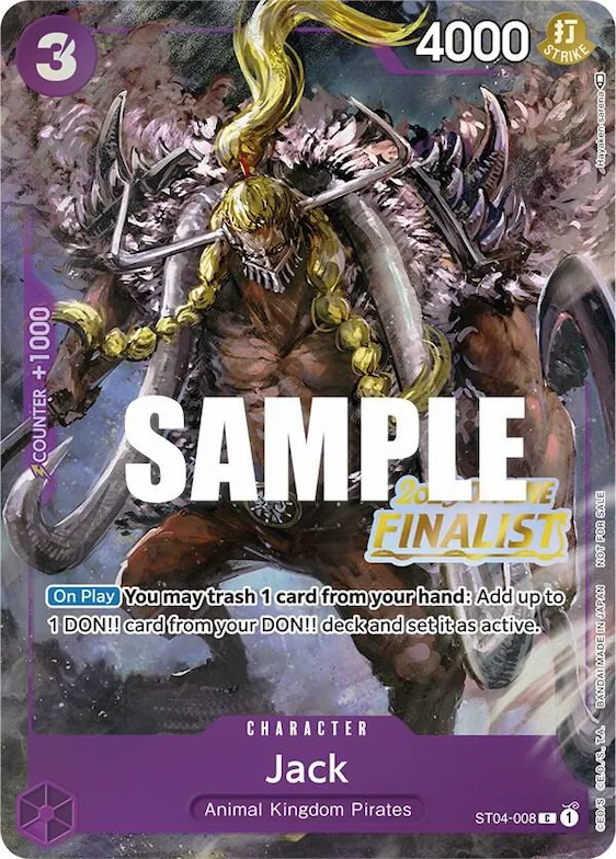 Jack (Offline Regional 2023) [Finalist] #st4-008 – One Piece Promotion Cards