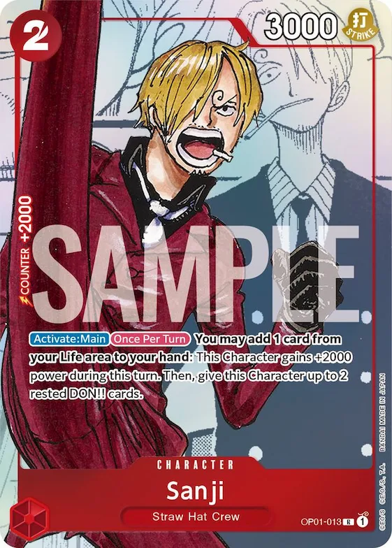 Sanji - OP01-013 (Alternate Art) #op1-013 – One Piece Promotion Cards