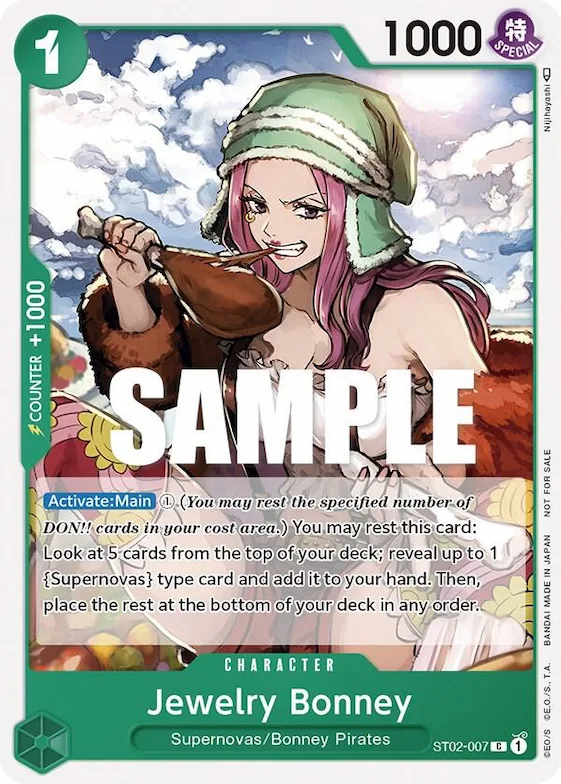 Jewelry Bonney (Tournament Pack Vol. 3) [Participant] #st2-007 – One Piece Promotion Cards