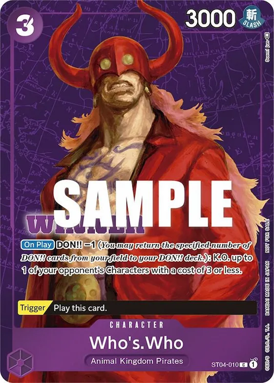 Who's.Who (Tournament Pack Vol. 3) [Winner] #st4-010 – One Piece Promotion Cards