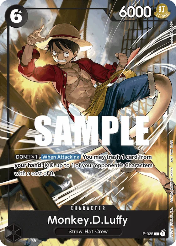 Monkey.D.Luffy (Pirates Party Vol. 3) #p-035 – One Piece Promotion Cards