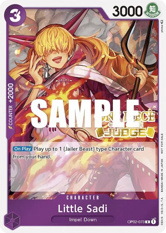 Little Sadi (Judge) #op2-073 – One Piece Promotion Cards