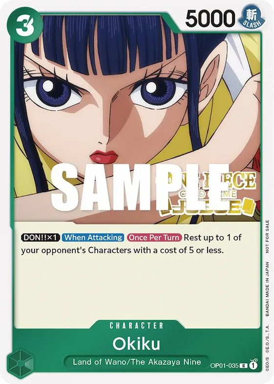 Okiku (Judge) #op1-035 – One Piece Promotion Cards