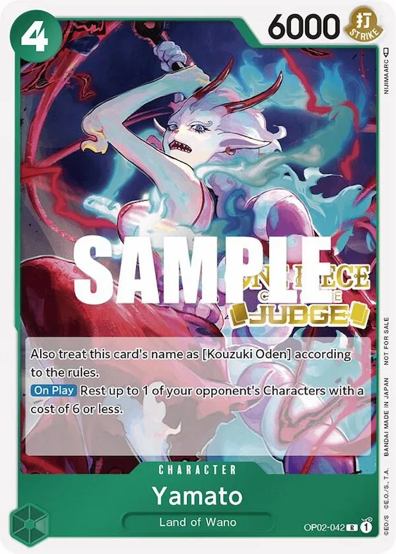 Yamato (Judge) #op2-042 – One Piece Promotion Cards