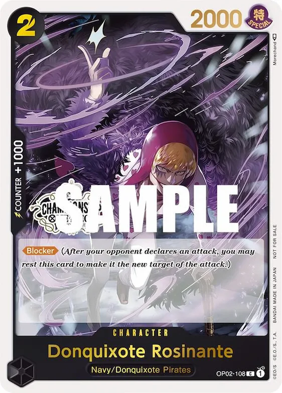 Donquixote Rosinante (Store Championship 2023 Participation Pack Vol.1) #op2-108 – One Piece Promotion Cards