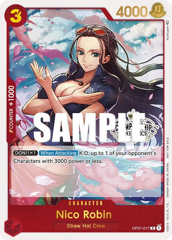 Nico Robin (Store Championship 2023 Participation Pack Vol.1) #op1-017 – One Piece Promotion Cards