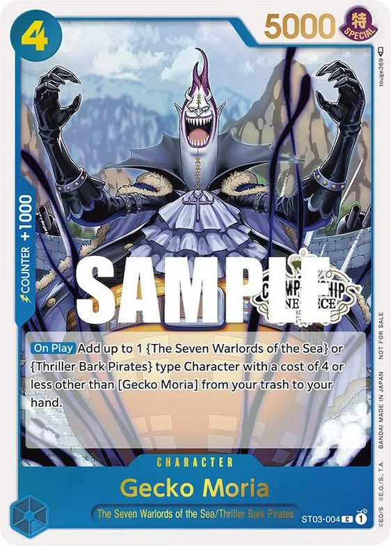 Gecko Moria (Store Championship 2023 Participation Pack Vol.1) #st3-004 – One Piece Promotion Cards