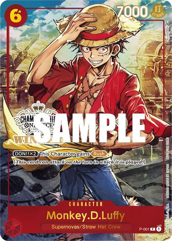 Monkey.D.Luffy (Store Championship Trophy Card) #p-001 – One Piece Promotion Cards