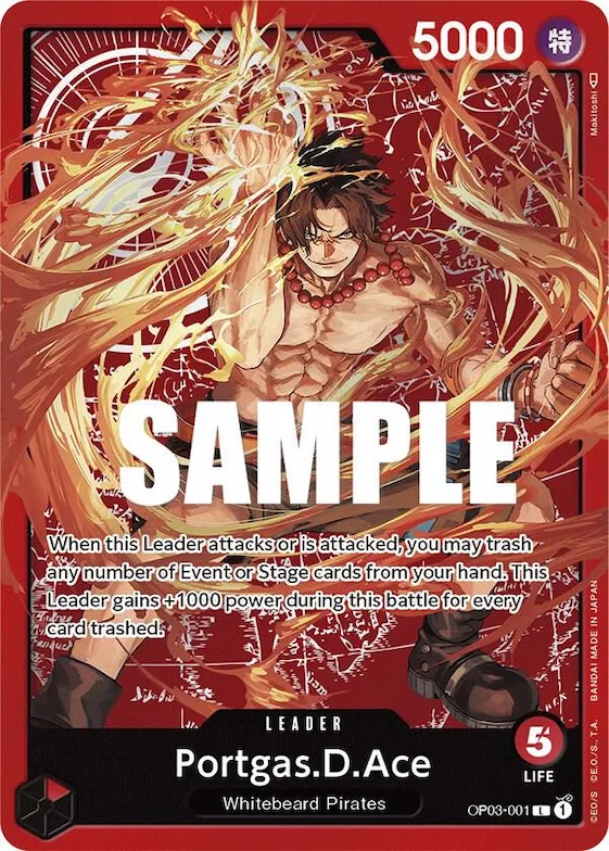 Portgas.D.Ace (Special Goods Set -Ace/Sabo/Luffy-) #op3-001 – One Piece Promotion Cards
